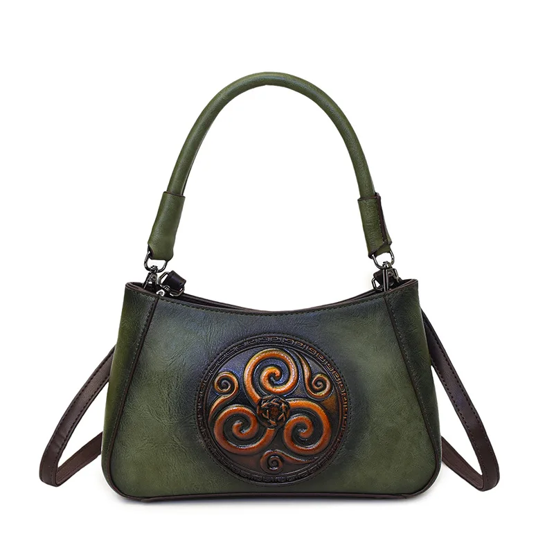 

Винтажные кожаные сумки-тоут с тиснением через плечо 2026: вместительные городские и дорожные сумки для повседневного использования