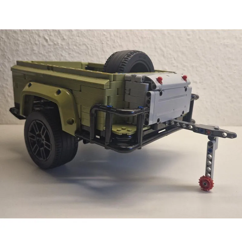 MOC-220908 Building Blocks 42110 Tractor Trailer Rear Truck Model Ornament 1001PCS Children Birthday Christmas New Year Toy Gift view 2