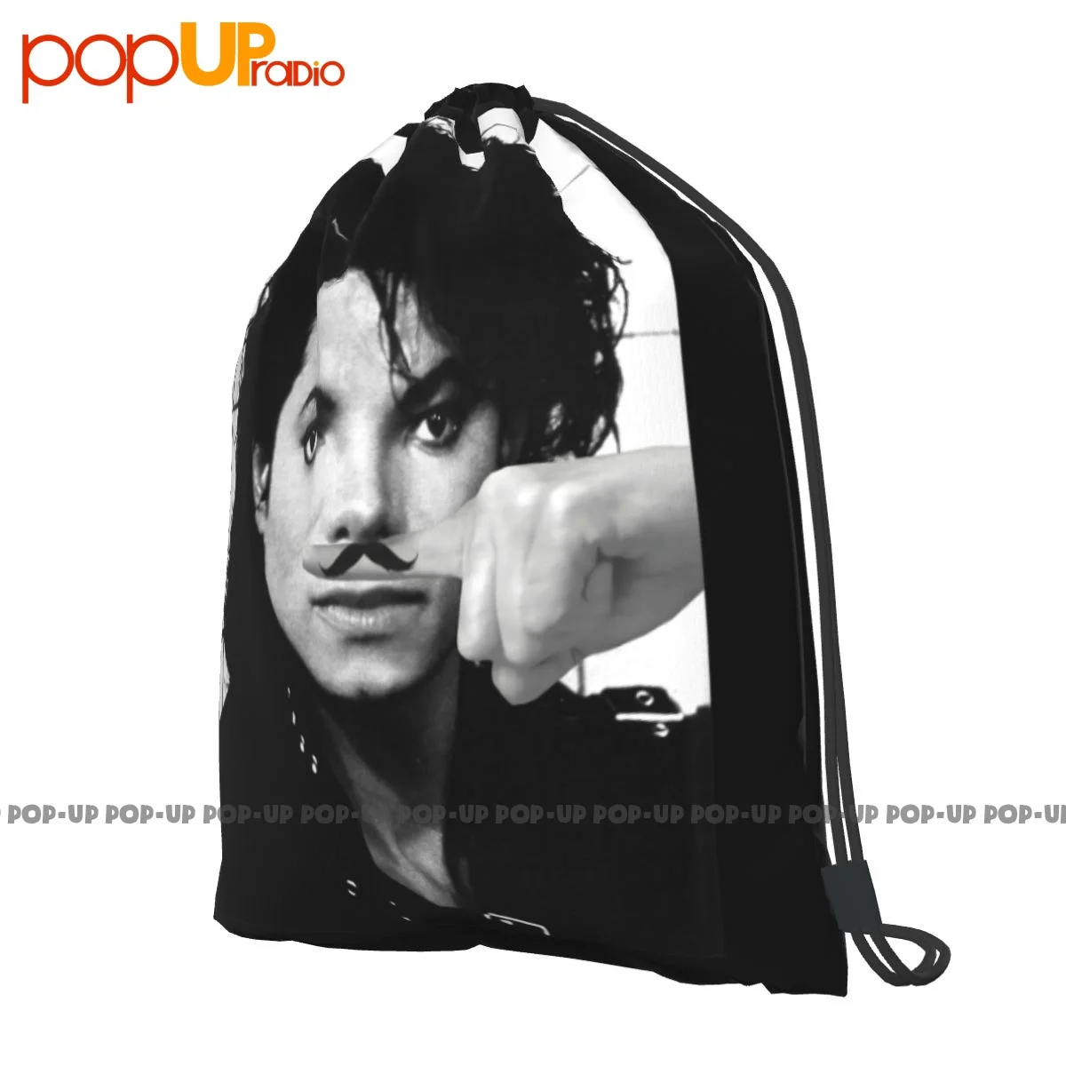 Michael Jackson Finger-mochila con cordón para bigote, mochila con antena Horizontal, bolsa deportiva