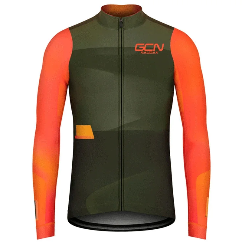 RAUDAX GCN Autumn Men's Cycling Long Sleeve Motorcycle Off Road Downhill Sportswear Ciclismo Hombre Verano Spring Long Sleeve