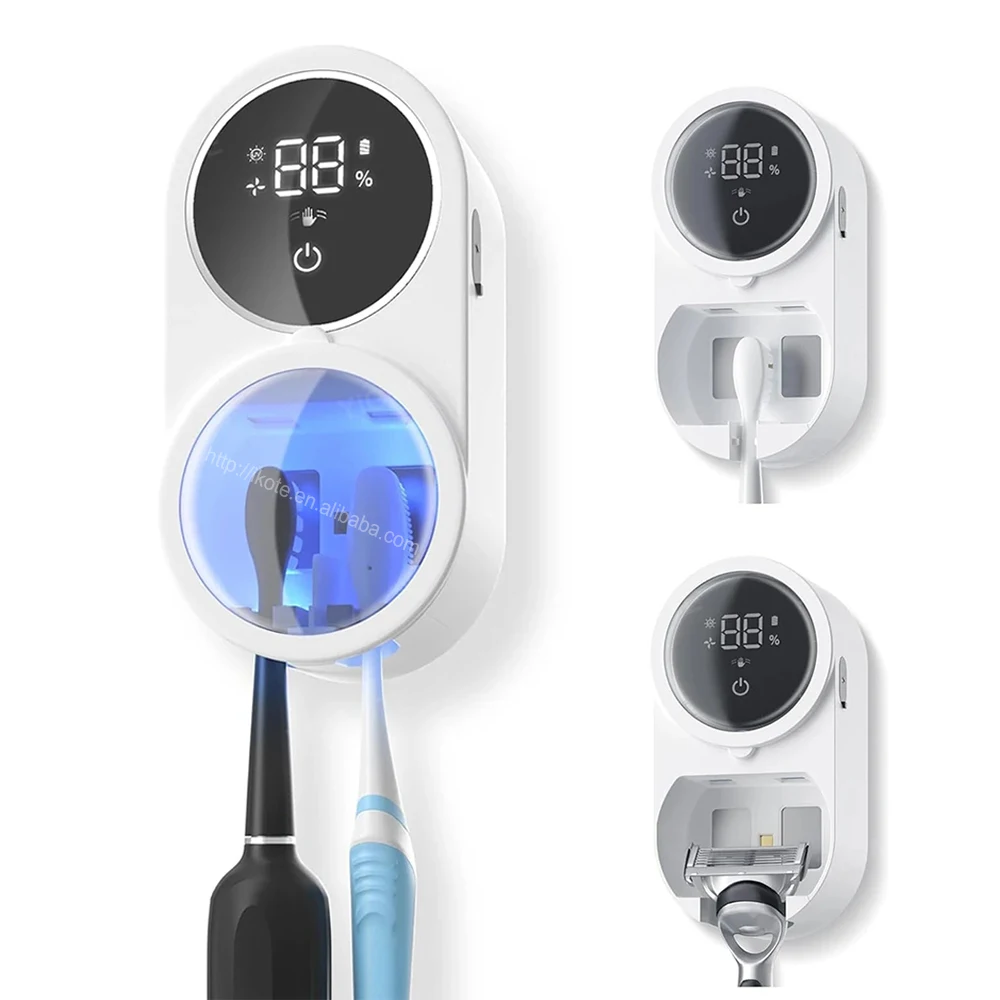 מעקר מברשות שיניים UV מיני עם מאוורר ייבוש וסוללת 1800mAh
