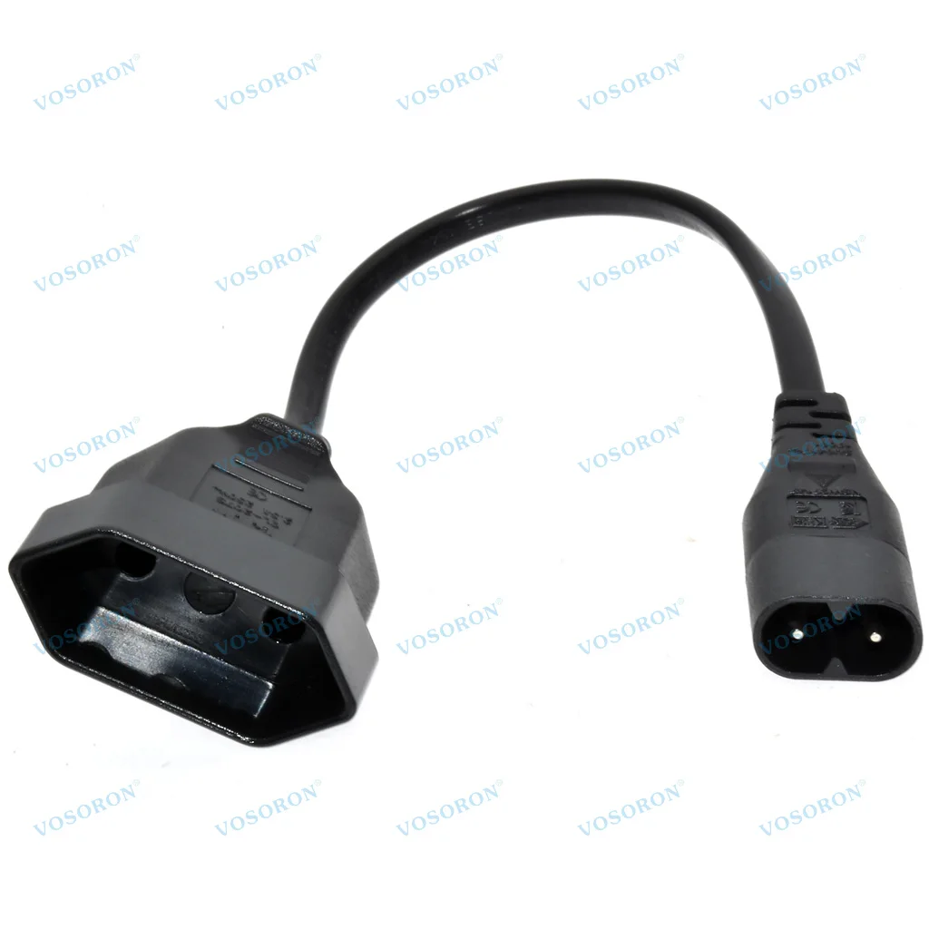 

IEC320 C8 Male to Europe Schoko CEE7/16 Outlet Female socket Power Extension Cable For PDU UPS*