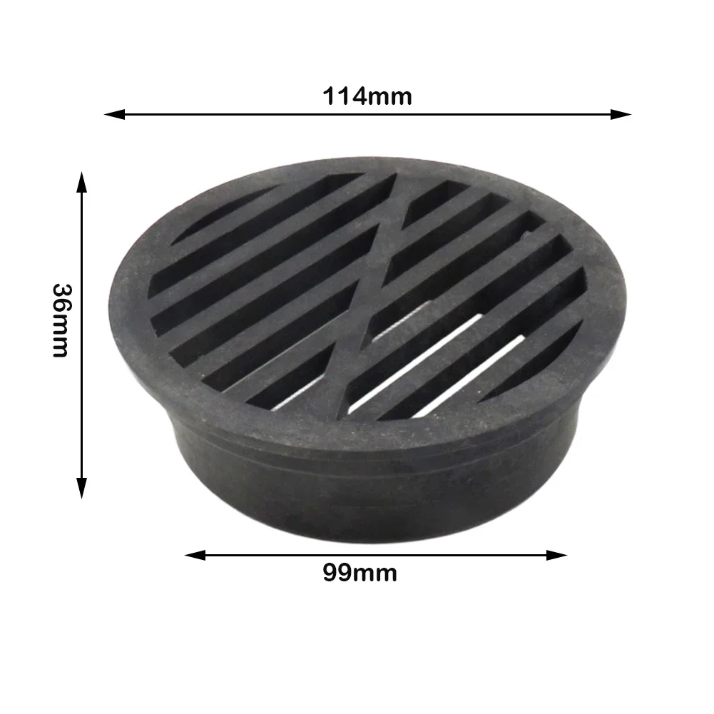 4 inch PVC lawn drainage grate designed to gardens from excess water with a contemporary design for outdoor use