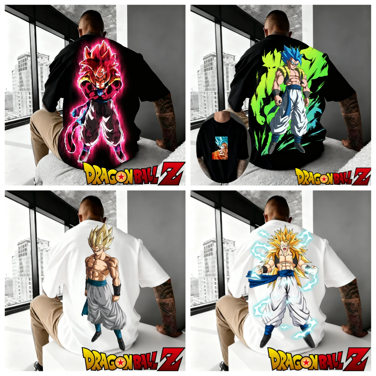 

Summer 2025 New Dragon Ball Animation 3D Printed Pattern Short-sleeved T-shirt for Men and Women, Fashionable and Casual Top