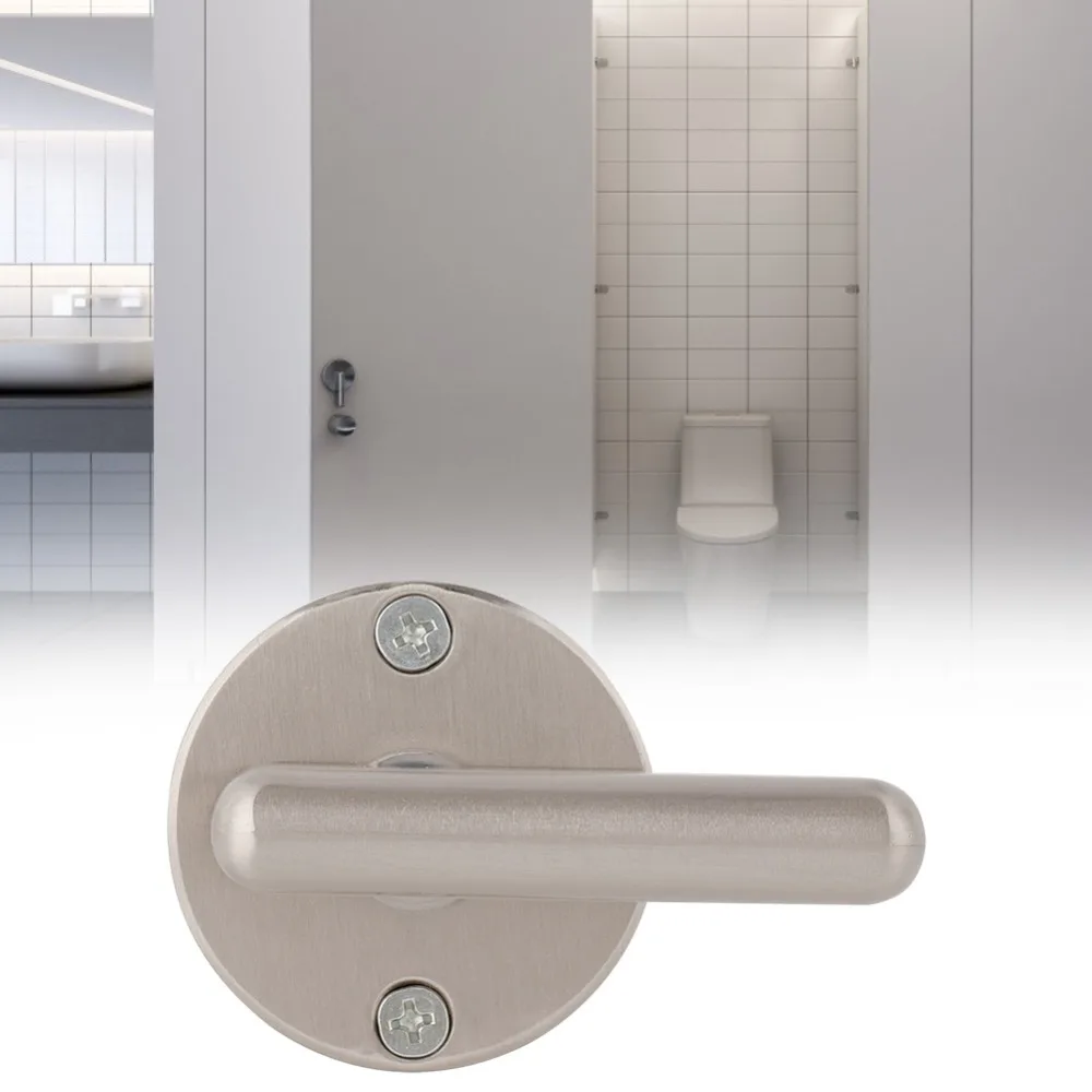 Indicating Stainless Steel Bolt Latch Keyless Screw Mount Privacy Door Lock Bathroom Door Lock Bathroom