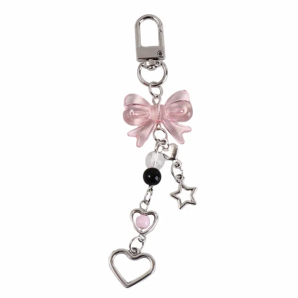 Schöne Perle Perle Perle Telefon Charm Strap Stern Süße Handykette Mode Kurze Schleife Perlen Handy Strap Schmuck