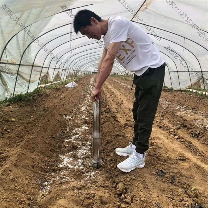 Suitable for Portable Seedling Planter, Thickened Stainless Steel Double Handle Seedling Transplanter,