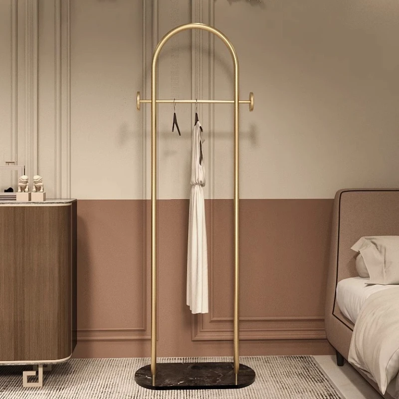 Standing Light Luxury Coat Rack Clothes Modern Display Storage Standing Indoor Coat Racks Space Saving Perchero Salon Furniture