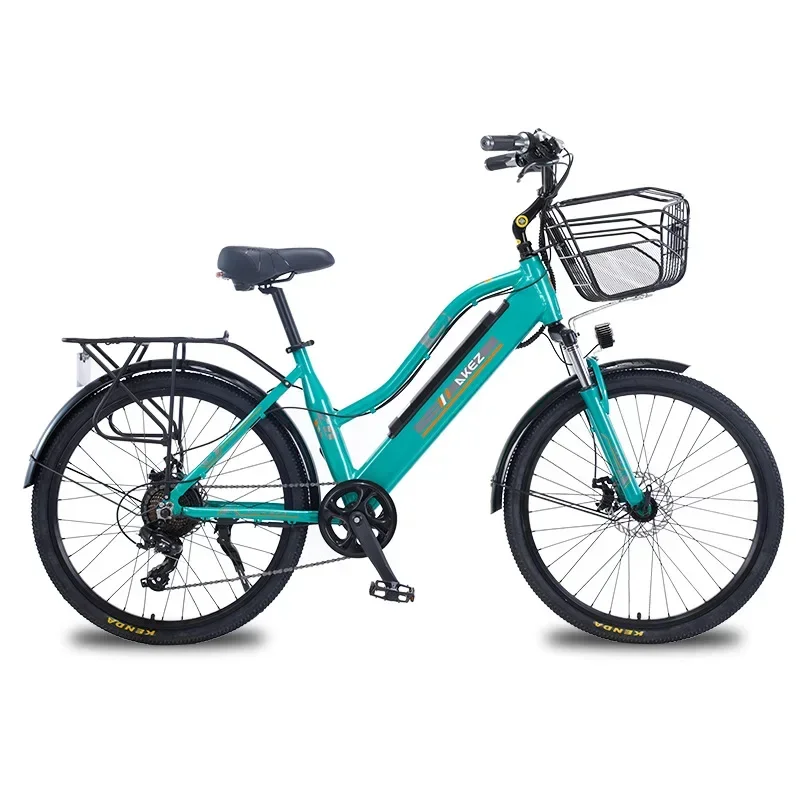 For 7 speed mid drive motor 26inch womens 28 inch electric bicycle city bike ebike for 2 persons 36v 48v 350w classic