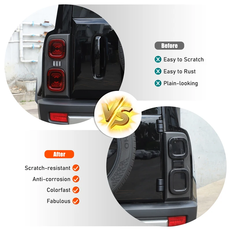 

Tail Light Smoke Cover Rear Light Cover Trim Rear Lamp Shell Car Accessory For Haval H9 P03 2024-2026 Haval Raptor P04 2023-2025