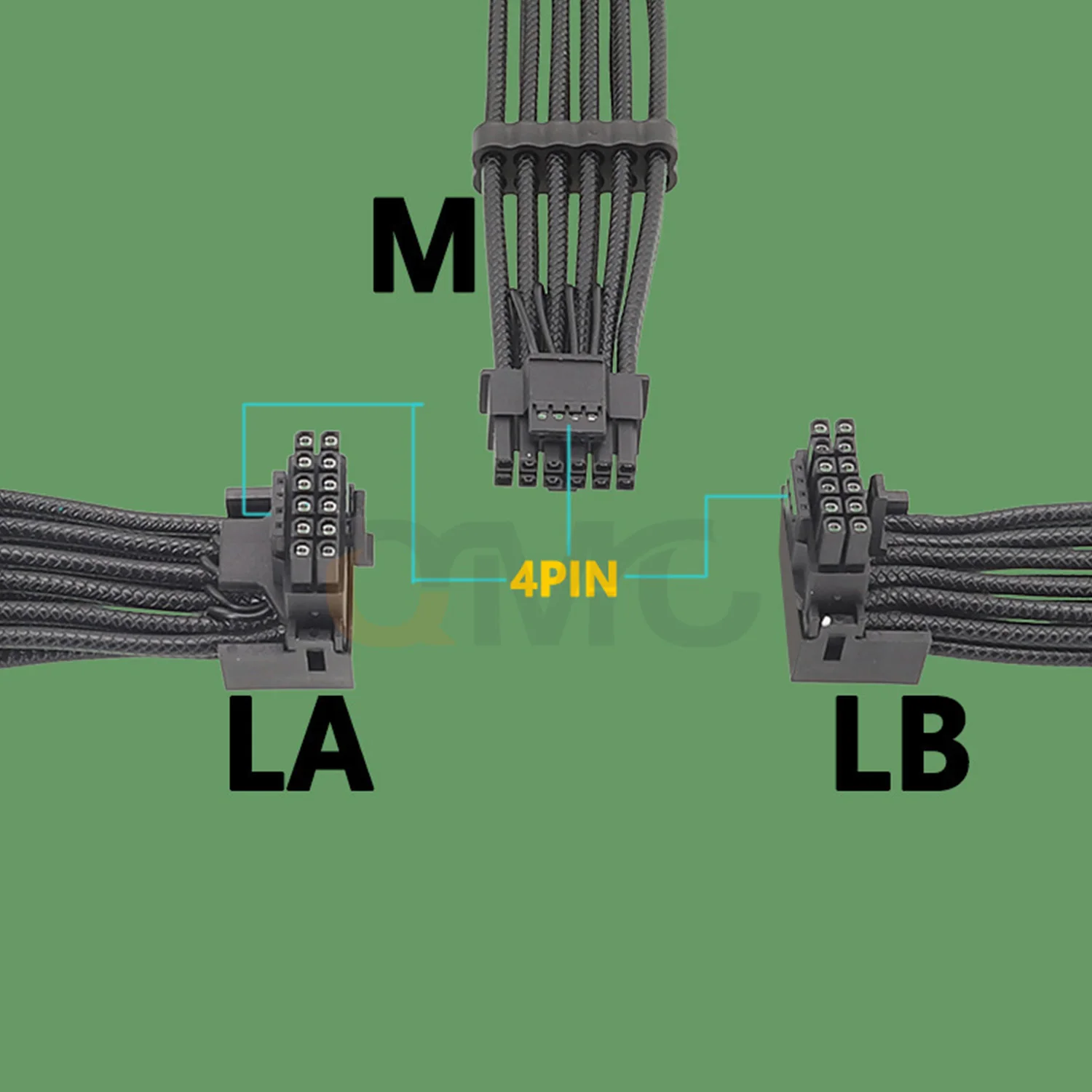 RTX4090 RTX4080 12VHPWR 16P(12+4) to 4x8-pin Splitter 12VHPWR to 2x8Pin 90 Degree Elbow Connector Adapter