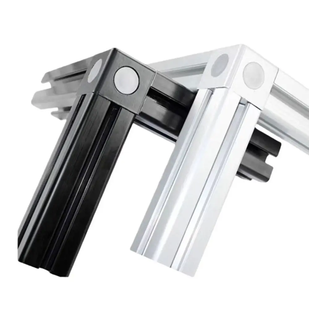 1Pcs 2020 3030 4040 4545 Aluminum Cube Corner Connector Silver Cube Design Cube Corner Connector Profile Joint Corner Fastener