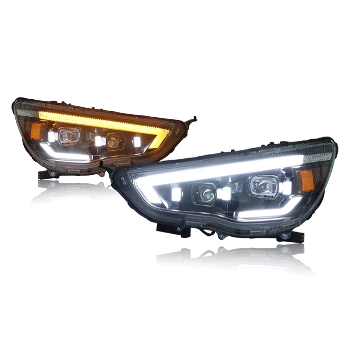 

Car Styling For Mitsubishi ASX Headlight LED Headlamps 2013-2019 DRL Sequential Turn Signal Car Accessories