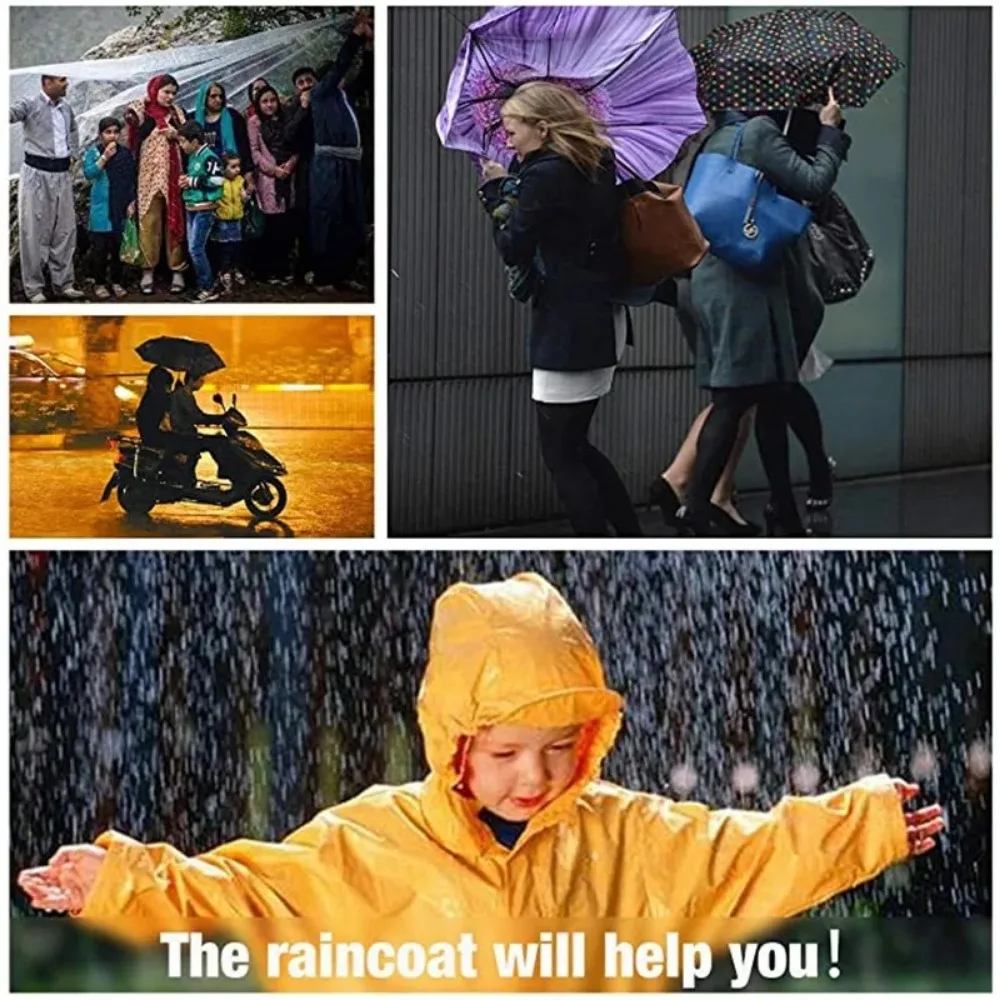 EVA Long Raincoat Unisex Male Women Rain Coats Poncho Suit Jacket Tourist Bike Ladies Running Hooded Hiking Rainwears Waterproof