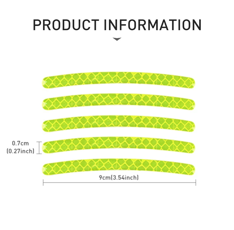 40/20 шт., светоотражающие наклейки на колеса автомобиля
