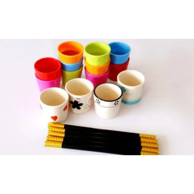 1 Set Magic Cane / Stick To Flower (Medium Size) Magic Tricks Close Up Gimmick Props Comedy Appearing Flower In Pot From Wand