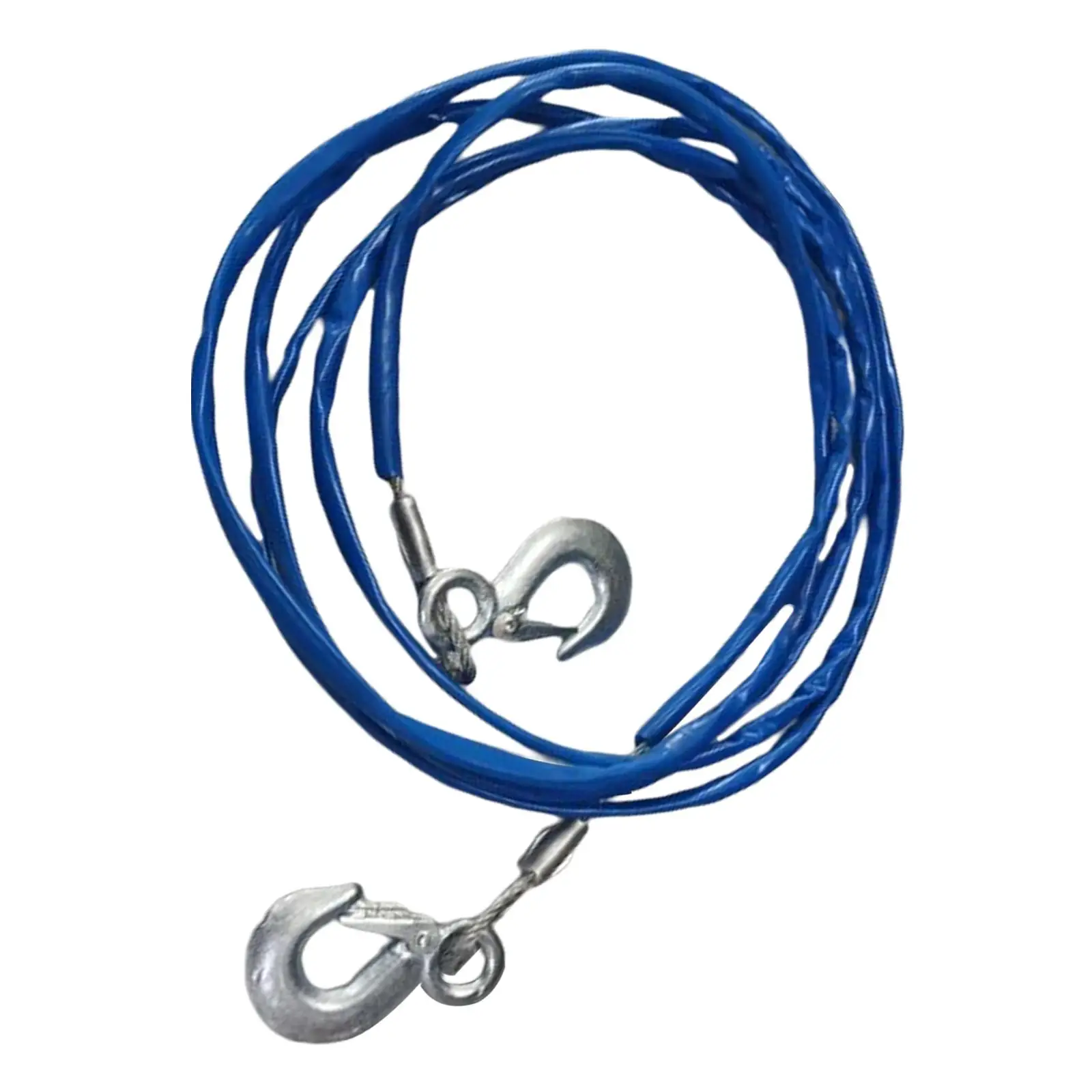 

Towing Cable 5 Ton 4m Drag Rope With Wire Hooks To Recover Vehicles