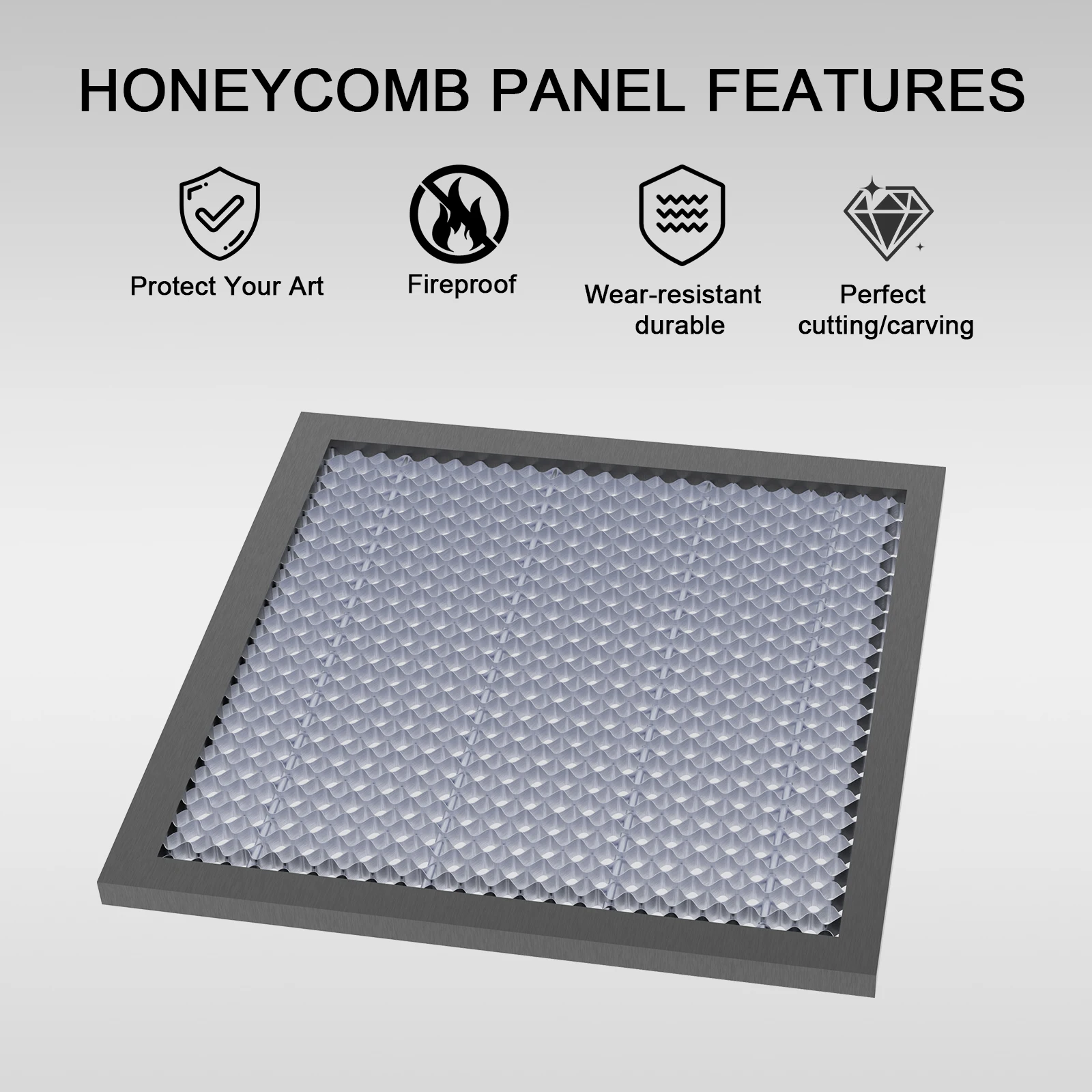 Cama láser de panal: mesa de trabajo de 400 × 400 × 22 mm para Xtool D1 /D1 Pro y la mayoría de las máquinas cortadoras y grabadoras