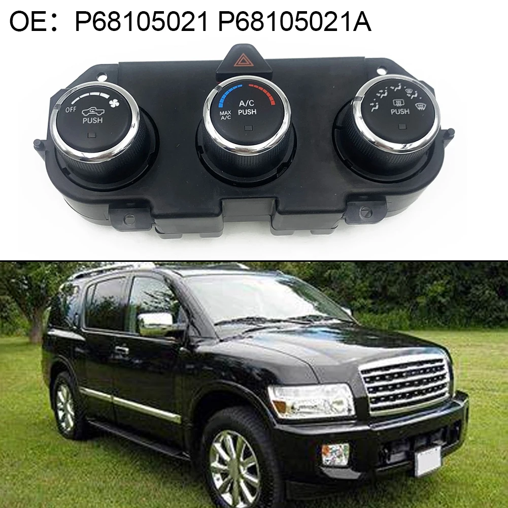 Automotive HVAC Black And White AC Heater Control Reliable Performance Wear Resistant Anti-Corrosion Made Of ABS Material