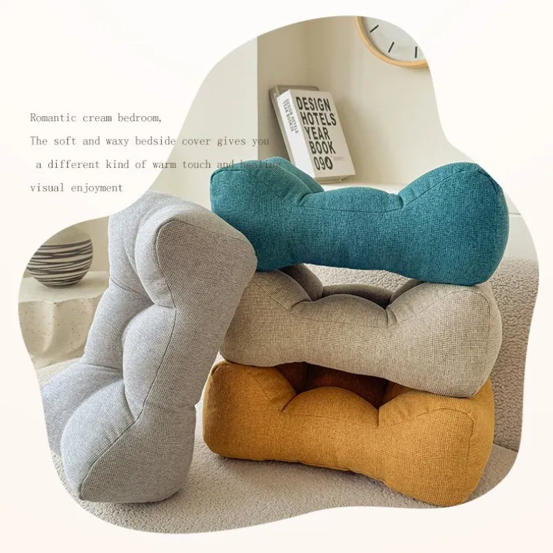 

1pc minimalist waterproof linen lumbar support Pillow for Napping,Student Backrest Cushion Chair Cushion,Office Sleeping Pillow