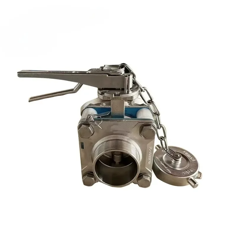 ISO Tank Container Parts 316L Stainless Steel Bottom Discharge Valve Emergency Shut-off Valve PTFE Seal Safe Leakage Proof
