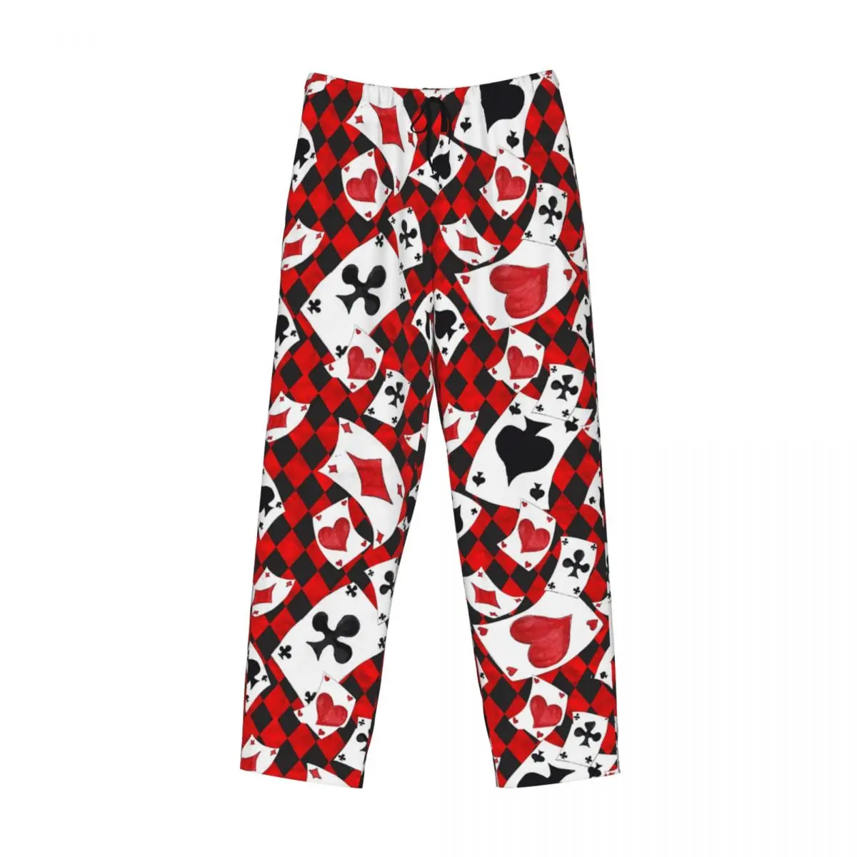 

Крутые игральные карты для покера на заказ, пижамные штаны с узором для азартных игр, мужская одежда для сна, штаны для сна с карманами