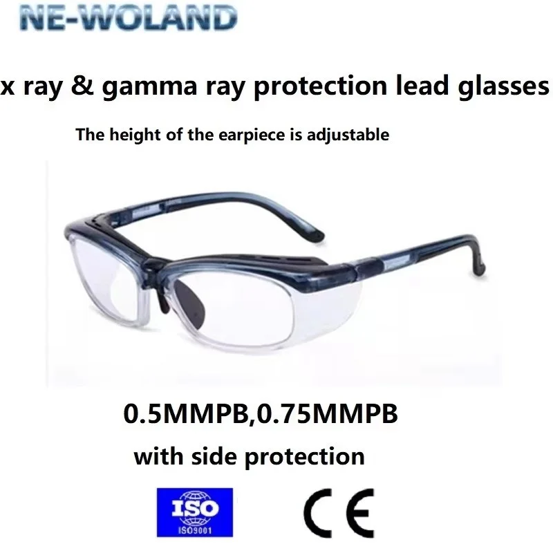 Original X- Ray gamma ray protection lead spectacles earpiece  adjustable 0.5mmPb/0.75mmPb intervention radiology for hospital