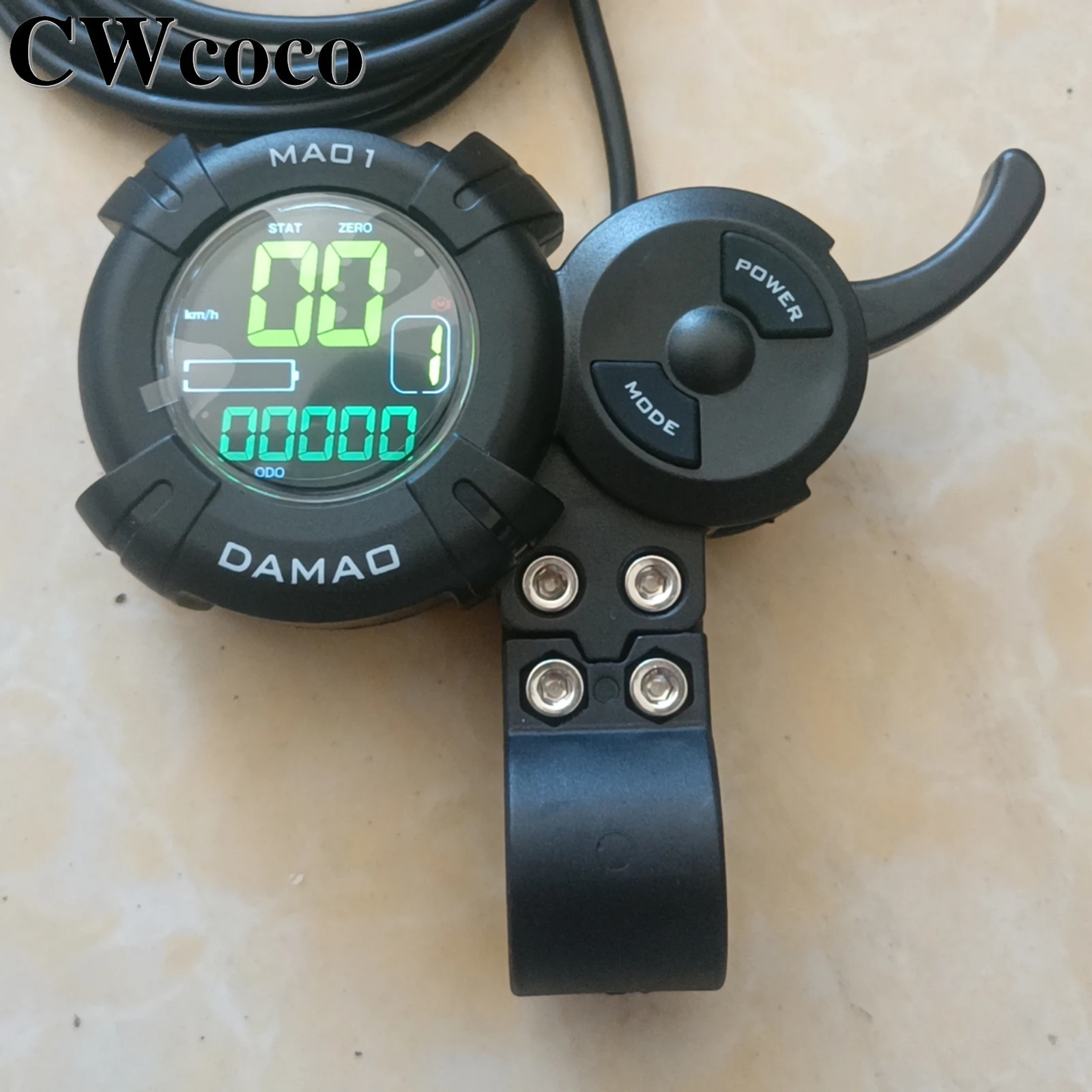 For DAMAO MA01 Electric Scooter LCD Display Dashboard Backlight 36V-72V Knuckle Throttle Switch Electric Scooter Accessories