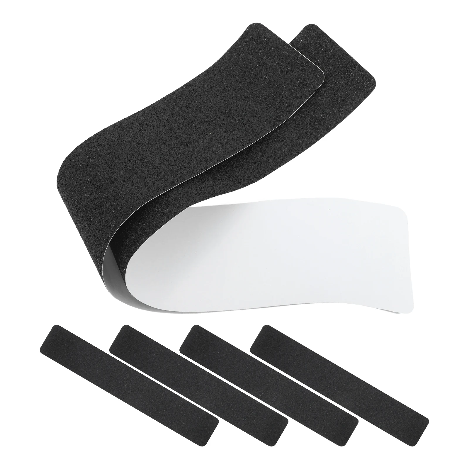 

6 Pcs Anti Slip Tape Black Stair Treads Non Slip Adhesive Grip Bathtub Stickers For Stairs Steps Kitchen Bathroom Mall Station