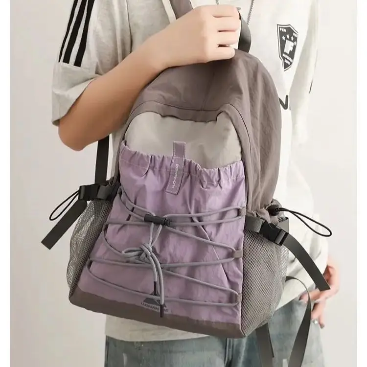 

Backpack School Bag Outdoor Sports Backpack Hiking Backpack Short Trip Laptop Bag Large Capacity Breathable Soft Outdoor