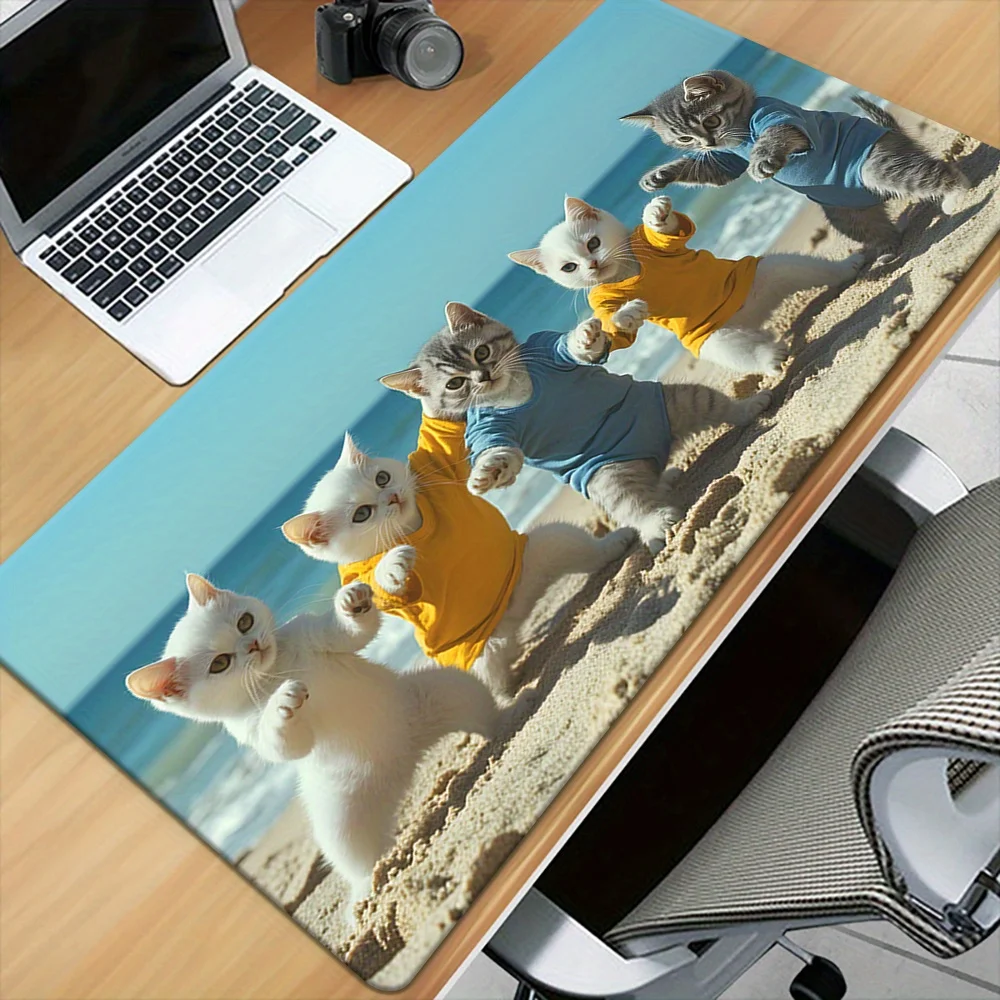 

1 шт. XXL спортивный коврик для стола с HD-принтом, резиновый коврик для мыши с нескользящей основой, многофункциональная клавиатура и игровой коврик, 1 шт.