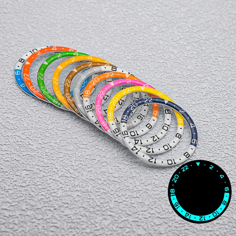 

Mod C3 Green Luminous Resin Bezel Insert 38mm Multicolour Fits Seiko SKX007 SKX009 SRPD Watch Case NH35 NH36 Movement Watch Part