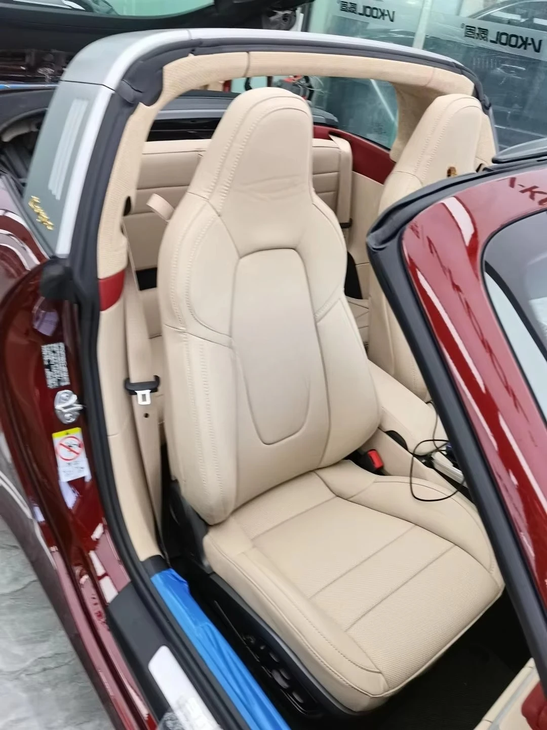 أغطية جلد المقعد لـ Por Panamera/911/718/Cayenne/Boxster | دعم التخصيص الشخصي #4