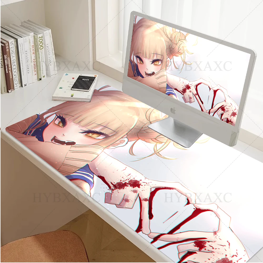 Large Mouse Pad XL Gaming Accessories Office Gamer Keyboard Academia Desk Mat Non-Slip Laptop Anime My Hero Himiko Toga Mousepad