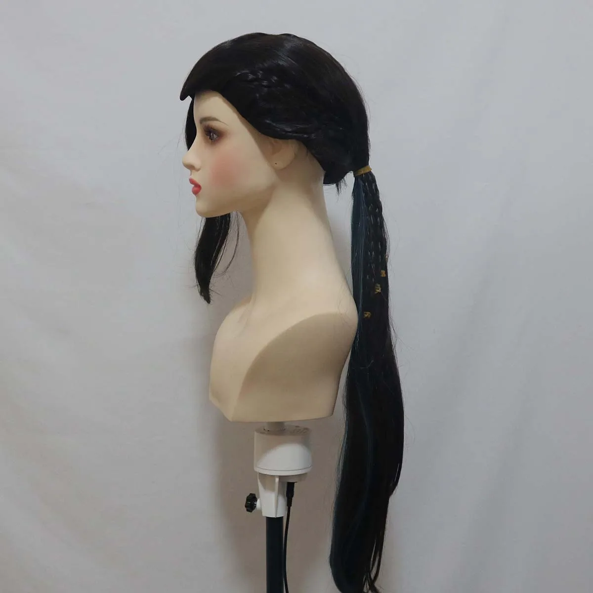 ผู้ชายเกม Twisted Wonderland Jamil Viper วิกผมถักเปียยาวตรง