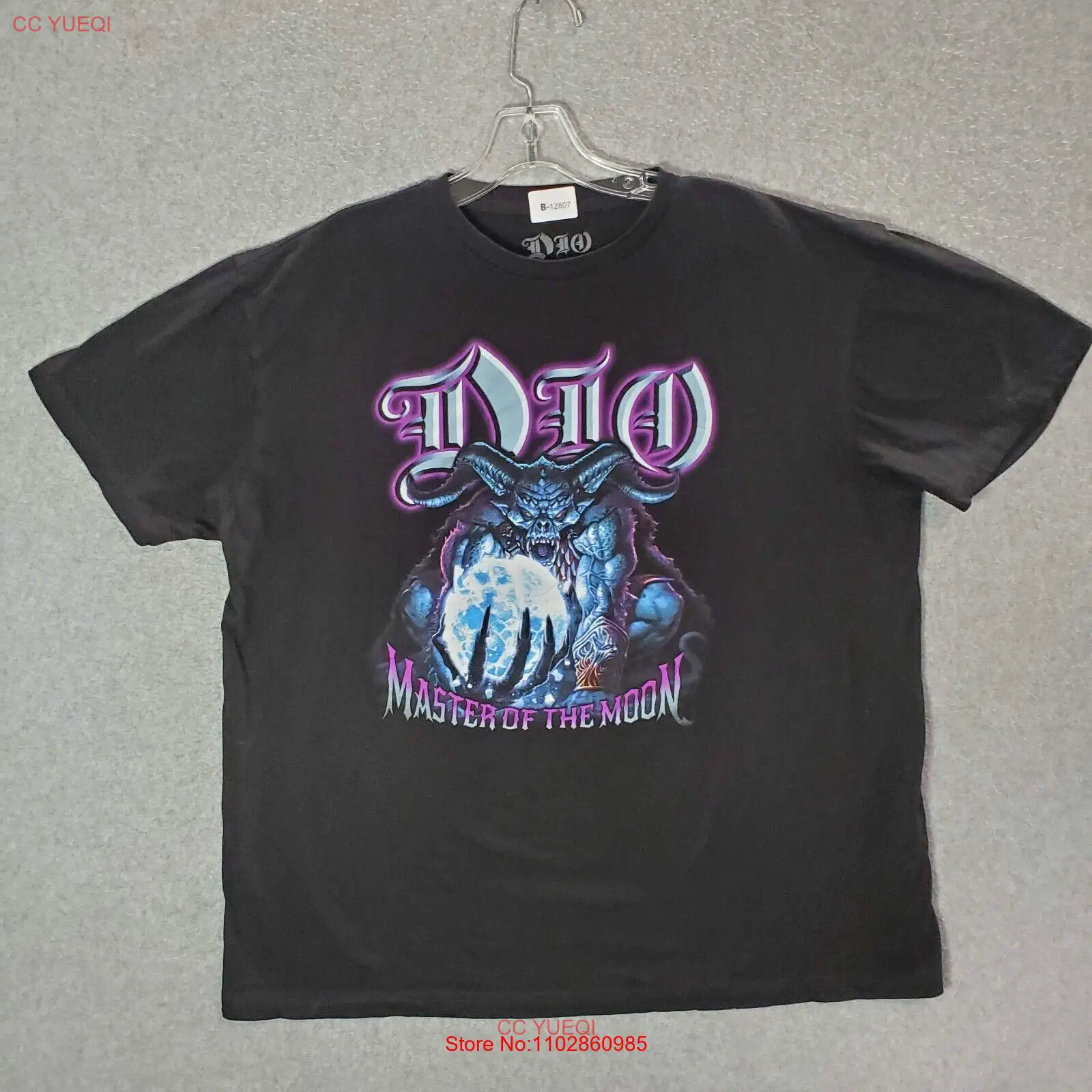 Мужская рубашка DIO XL Black Master Of The Moon Heavy футболка с логотипом метал-группы