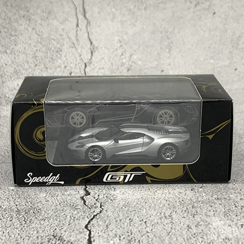 سرعة GT 1:64 مقياس 2017 فورد GT نموذج سيارة من خليط معدني فضي كلاسيكي للكبار هدية تذكارية زينة عرض ثابت #5