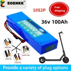 36V 100000mAh 10S2P 36V electric scooter battery lithium electric scooter 500W electric scooter battery 36V 10S2P battery