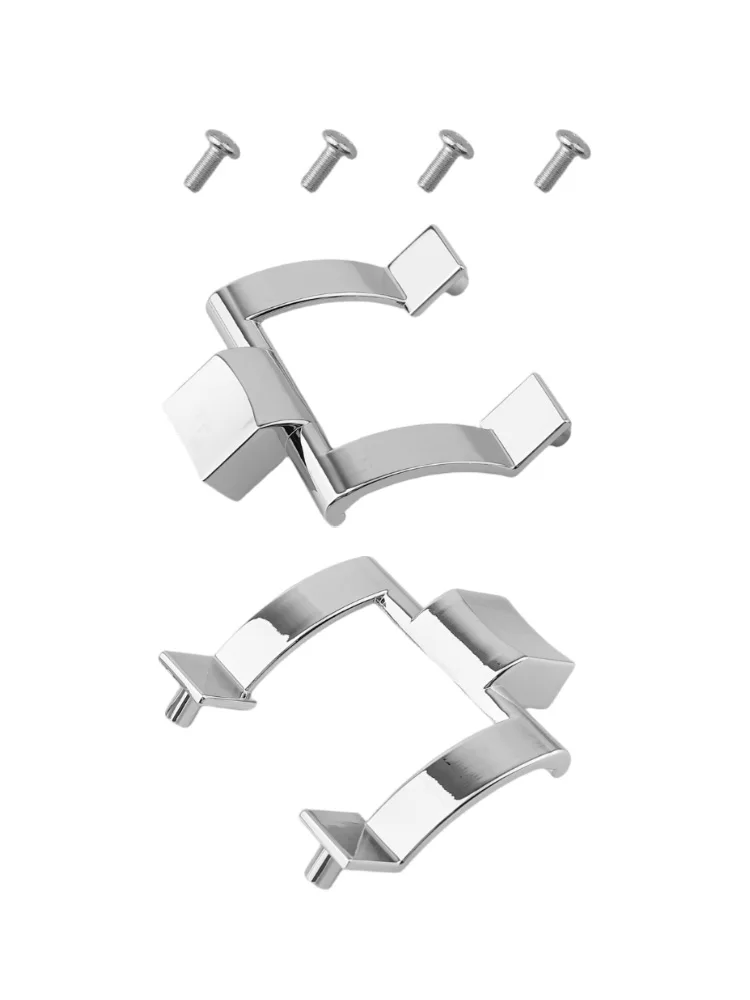 Shower Door Handle Replacement Kit Strong Zinc Alloy Brackets with Screws Perfect Solution for Tub Enclosure Updates