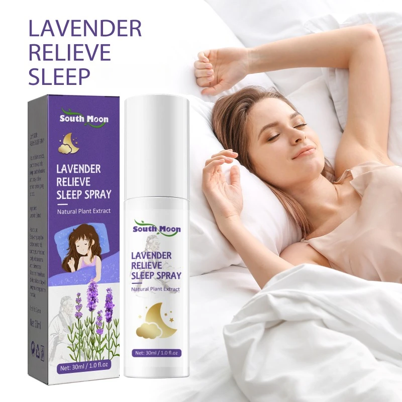 30ml Lavender Sleep Spray relieve fatigue Insomnia Treatment Mist Deep Sleeping Spray late anxiety Decompression improve sleep