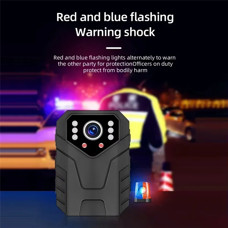 ABSQ-مسجل فيديو كامل HD 1080P 2 بوصة IPS شاشة تعمل باللمس كاميرا يمكن حملها بالجسم صغيرة للرؤية الليلية حارس الأمن كاميرا الجسم الشرطة