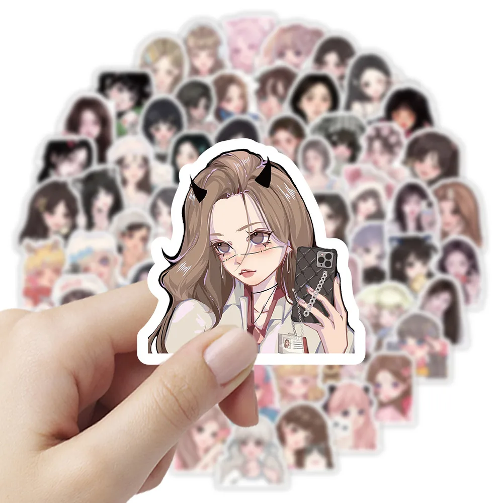 103 Pcs Cute Girls' Avatar Stickers - Versatile Decor Decals for Journals, Phone Cases & Scrapbooking LanLanStickersWorld Store