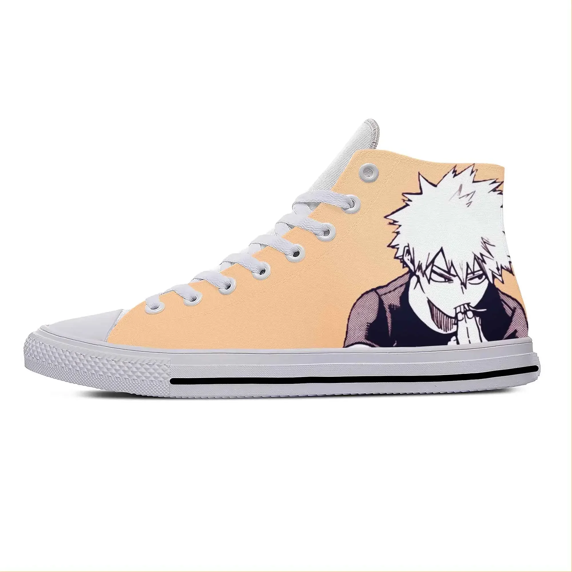 

Повседневная тканевая обувь с героями мультфильмов аниме My Hero Academia Bakugou Katsuki, легкие дышащие кроссовки с 3D принтом для мужчин и женщин