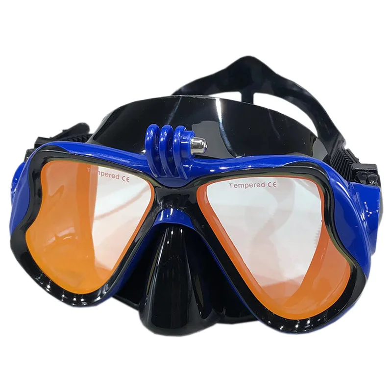 Diving Goggles Large Frame Myopia Swimming Goggles Anti-fog Waterproof Swimming Glasses Nose Protection Adult Mirror Cover