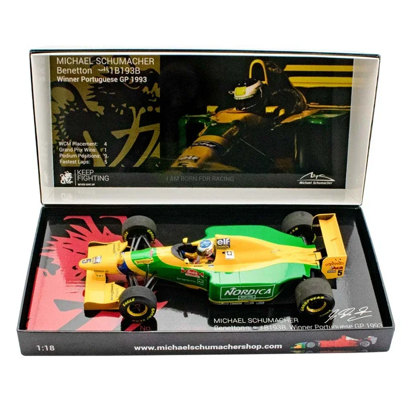 

Minichamps 1:18 F1 B193B Schumacher 1993 Portugal Simulation Limited Edition Resin Metal Static Car Model Toy Gift