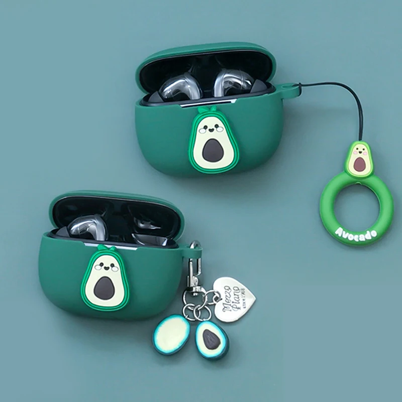 Cute Avocado Case For Sony WF-SP800N / WF-SP900 Case Cartoon Bluetooth Earphone Silicon Protect Cover