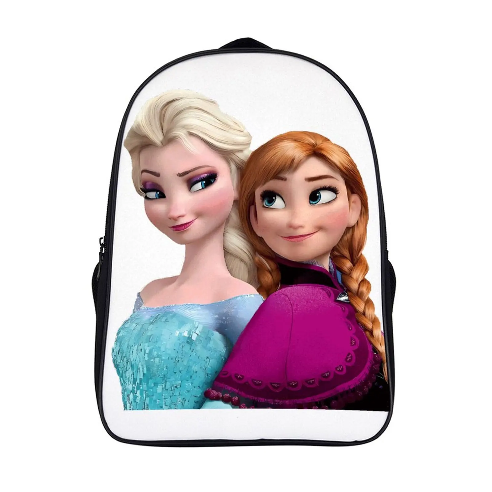 

Fashion Student's Backpack Cartoon Disney Princess Elsa School Bag 16 Inch 2 Compartment Backpack Student Schoolbag