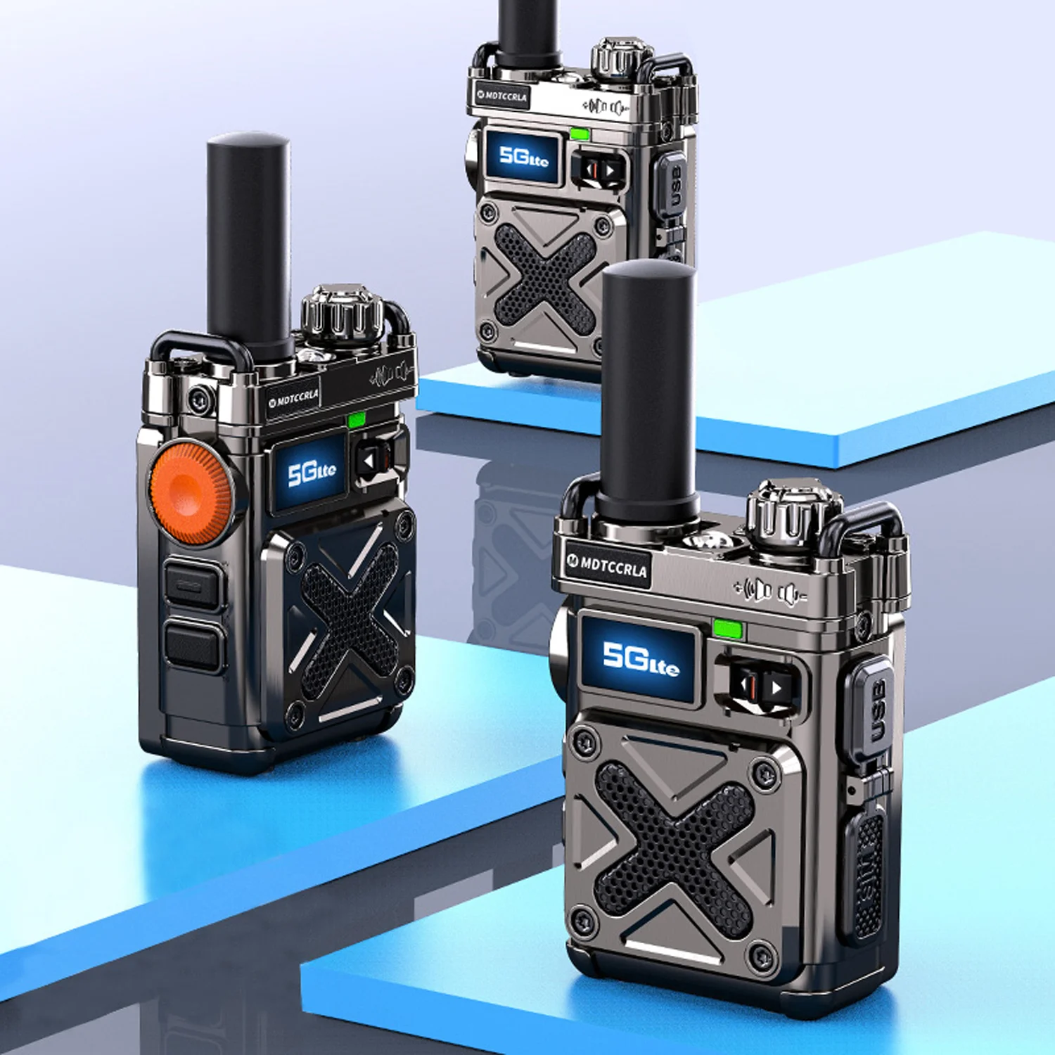 Mini S9 Portable 5G Public Network Intercom with 5KM Communication Weather Forecast GPS Positioning And Group Call Function