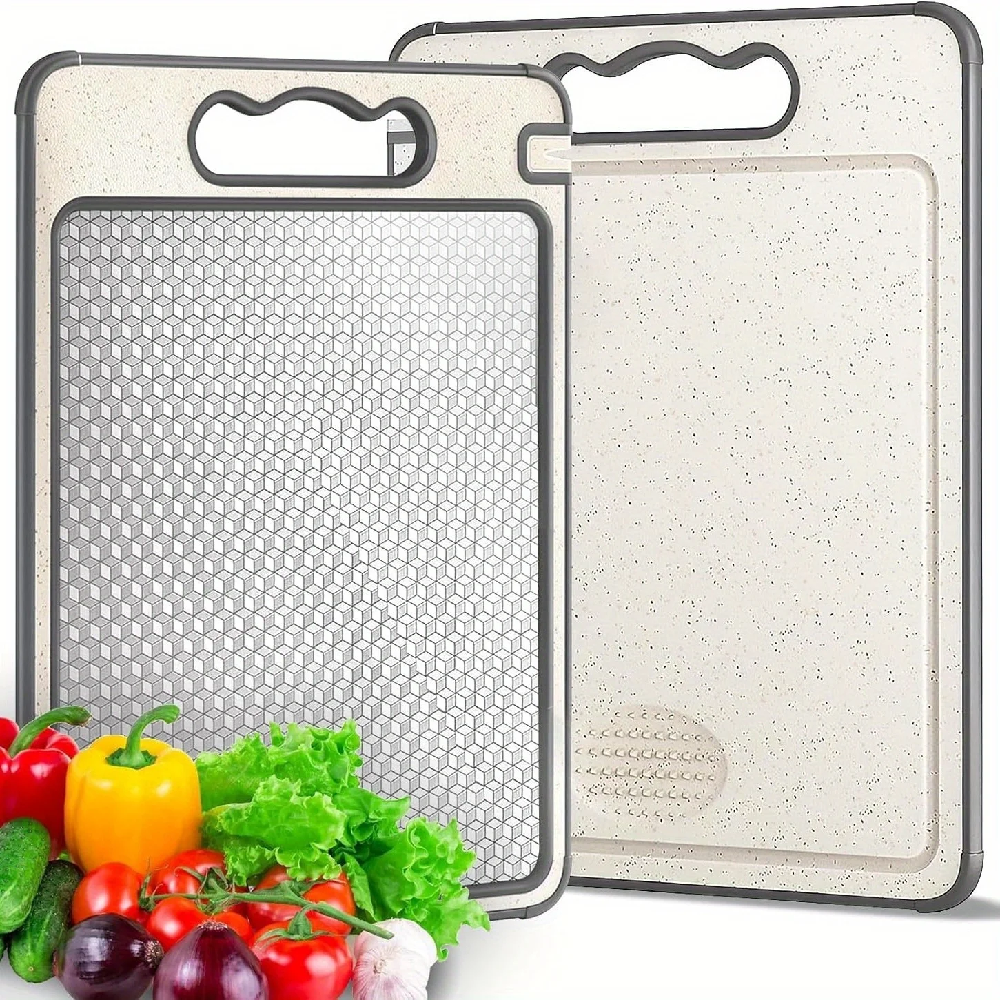 Stainless steel cutting board, food grade cutting board, diamond pattern anti slip design, scratch resistant mesh design