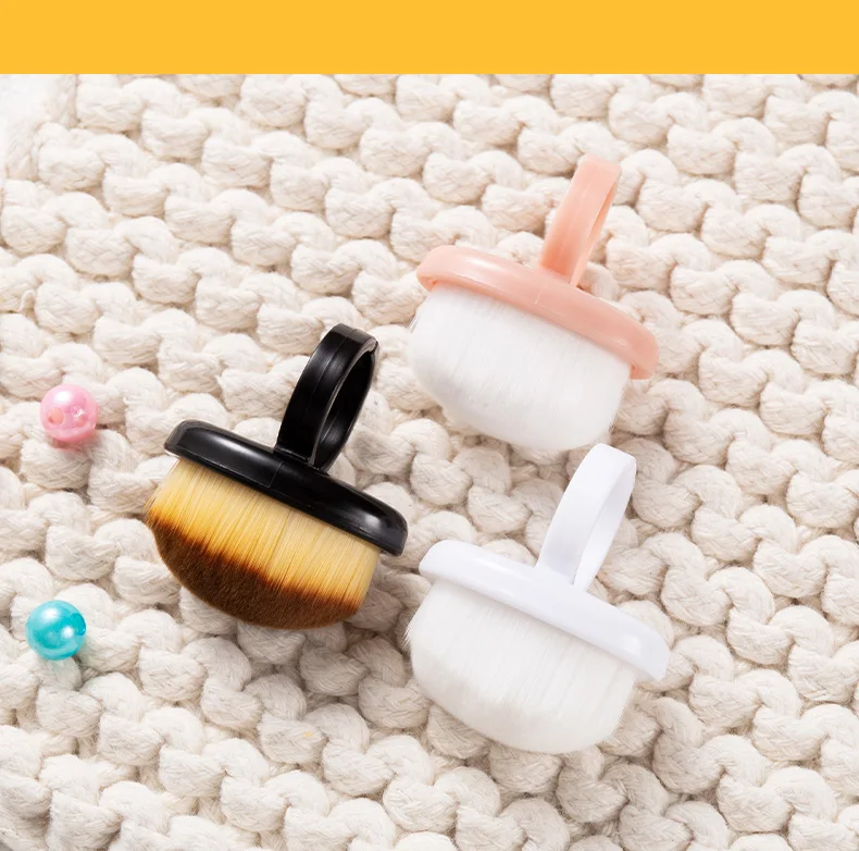 1/10 Stück Maniküre-Staubpinsel mit dichten Borsten, Fingerring-Staubwedel, Nagellack-Pulverreiniger, Nagelkunst-Essential, Salonbedarf – Detail 13